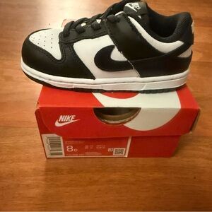 Nike panda dunks kids 8c
